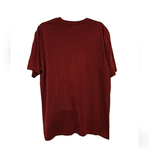 Mens Brixton pocket t-shirt size XL color maroon - Picture 2 of 3